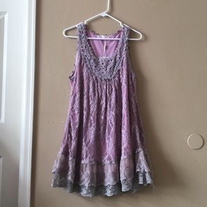 Pretty Angle summer and spring dress in lavender